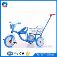 Vente en gros de gros tricycle bébé bon marché, tricycle bébé jumeaux, tricycle à siège double enfant, tricycle enfant pour jumeaux